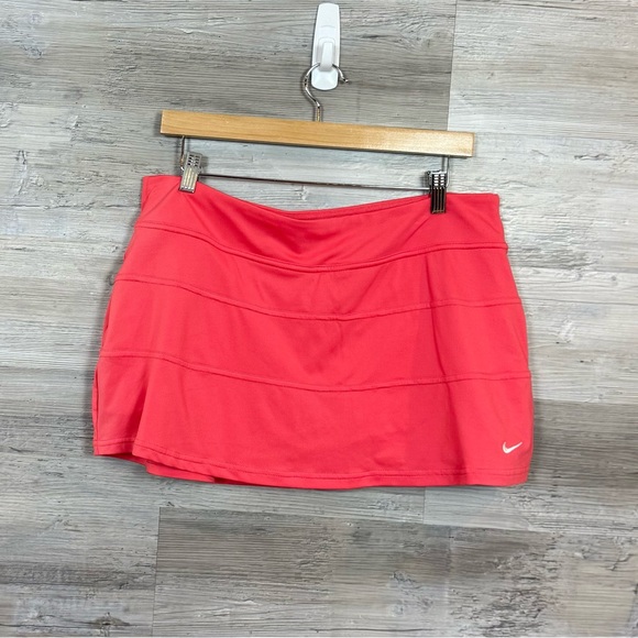 Nike Pants - Nike Dri-FIT Coral Pink Tiered Tennis Skort - Size XL